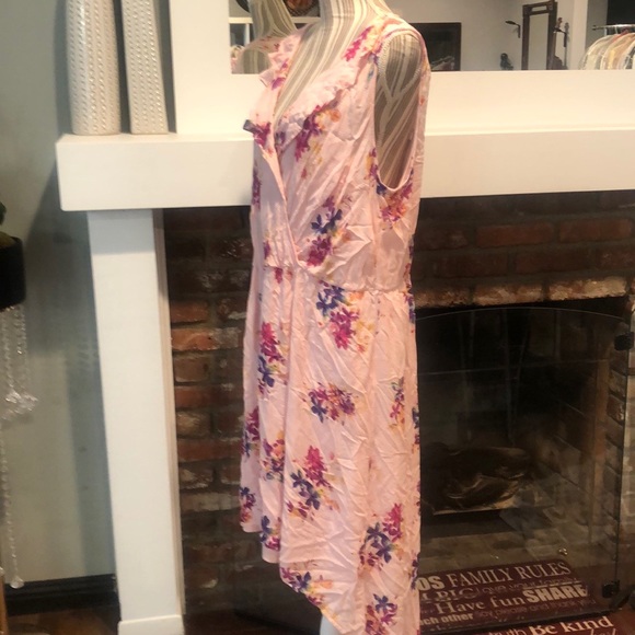Ava & Viv Floral Pink High-Lo dress - Picture 6 of 12